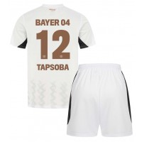 Dres Bayer Leverkusen Edmond Tapsoba #12 Preč pre deti 2024-25 Krátky Rukáv (+ trenírky)